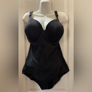 Maidenform Black Bodysuit with Underwire